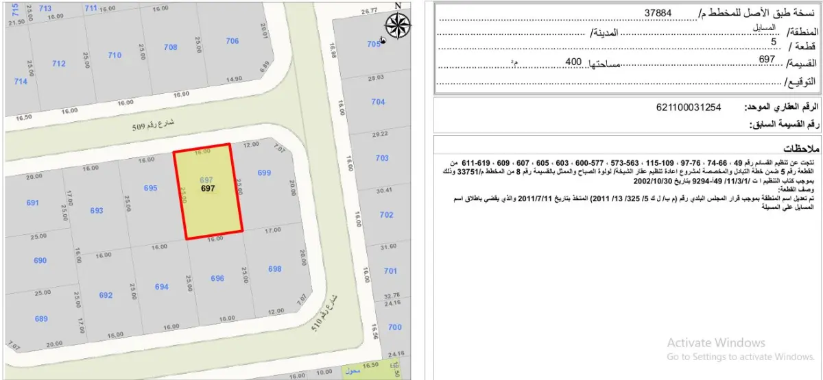 Sale Land in Masayel