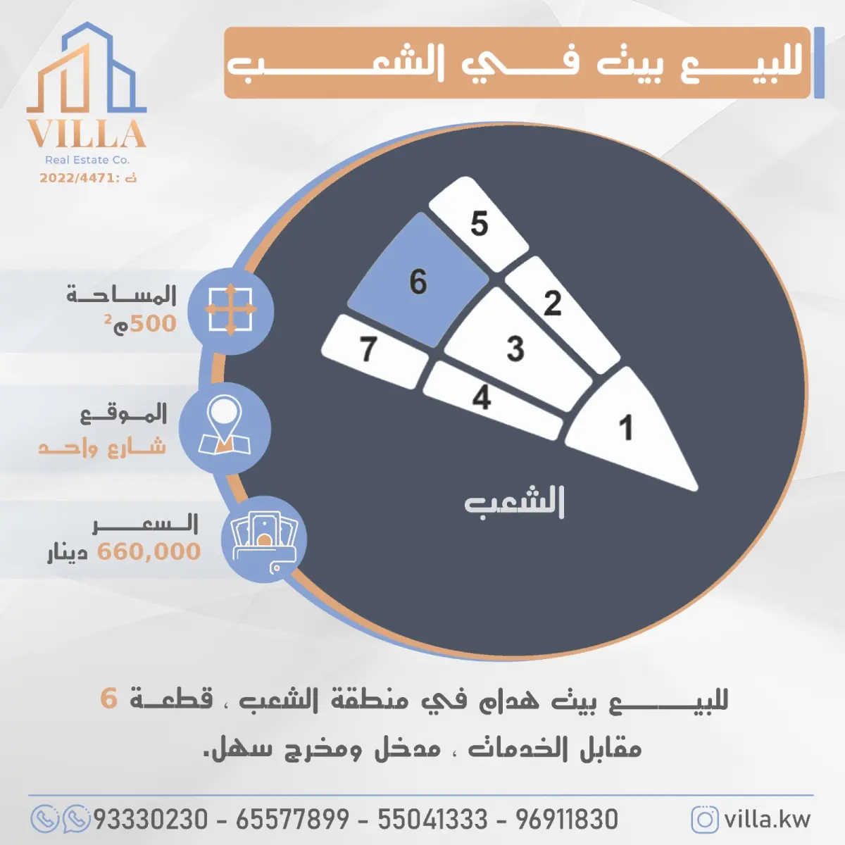 للبيع بيت في الشعب السكني