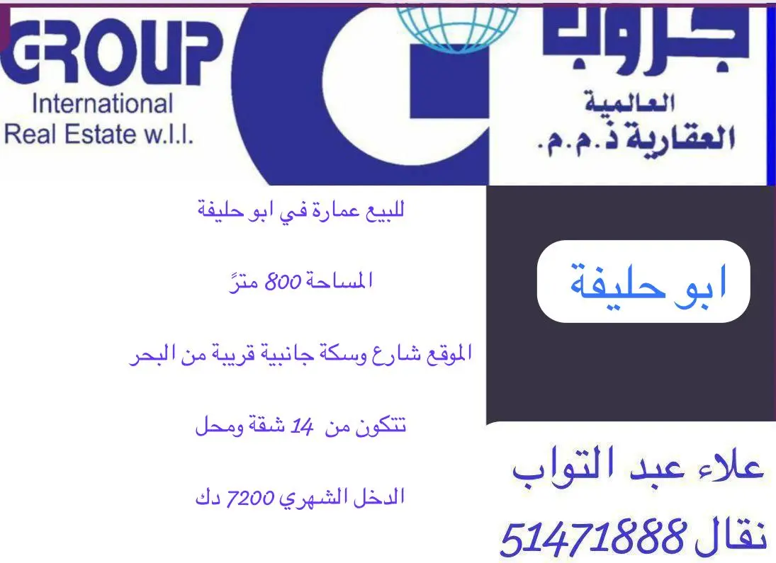Sale Building in Abu Halifa