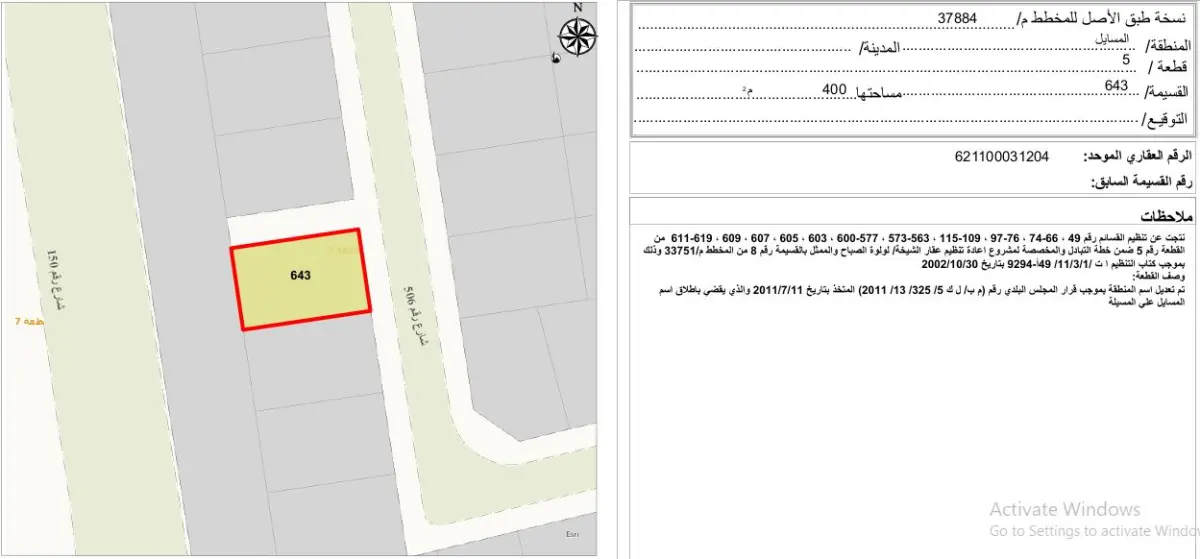 Sale Land in Masayel