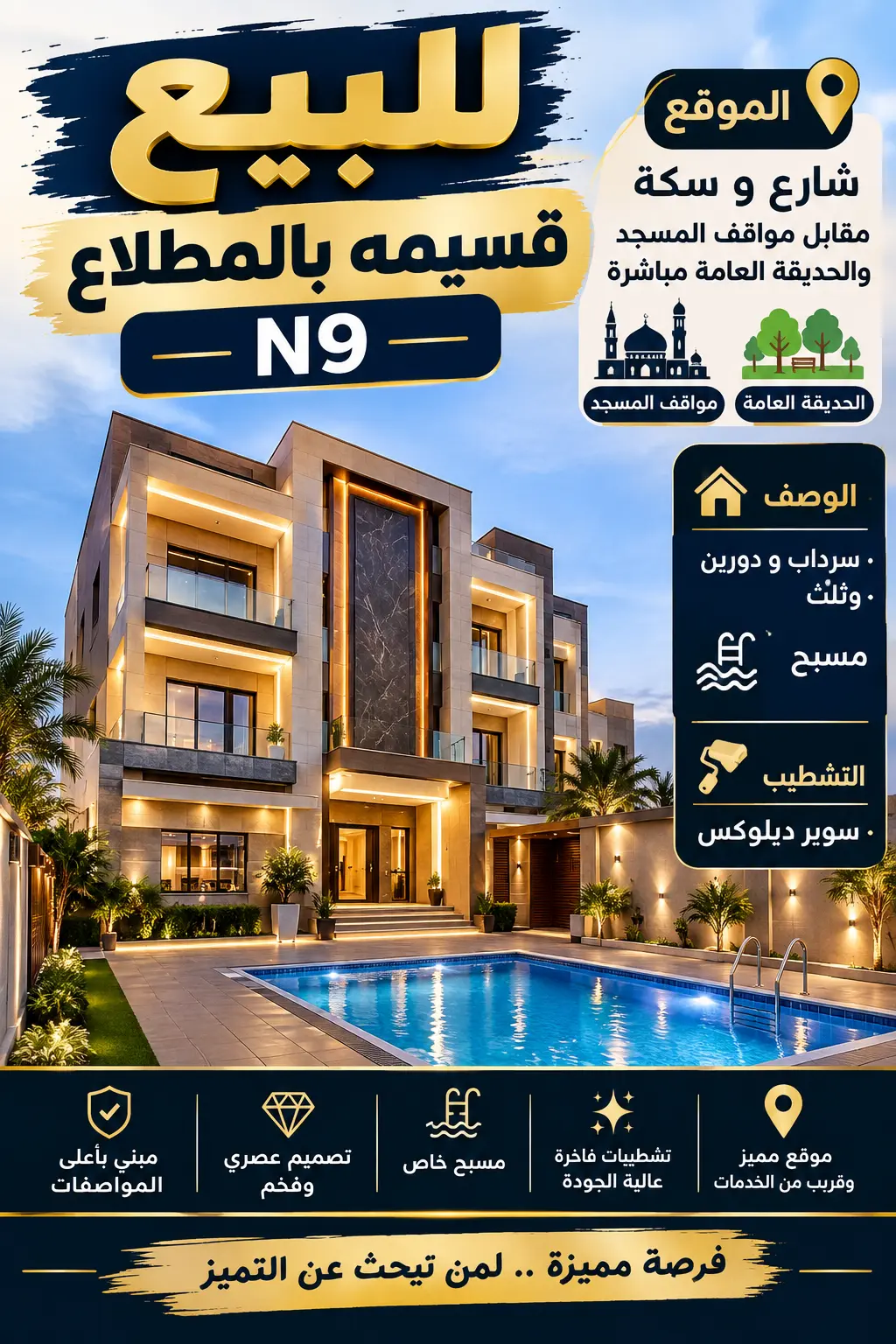 للبيع بيت في المطلاع