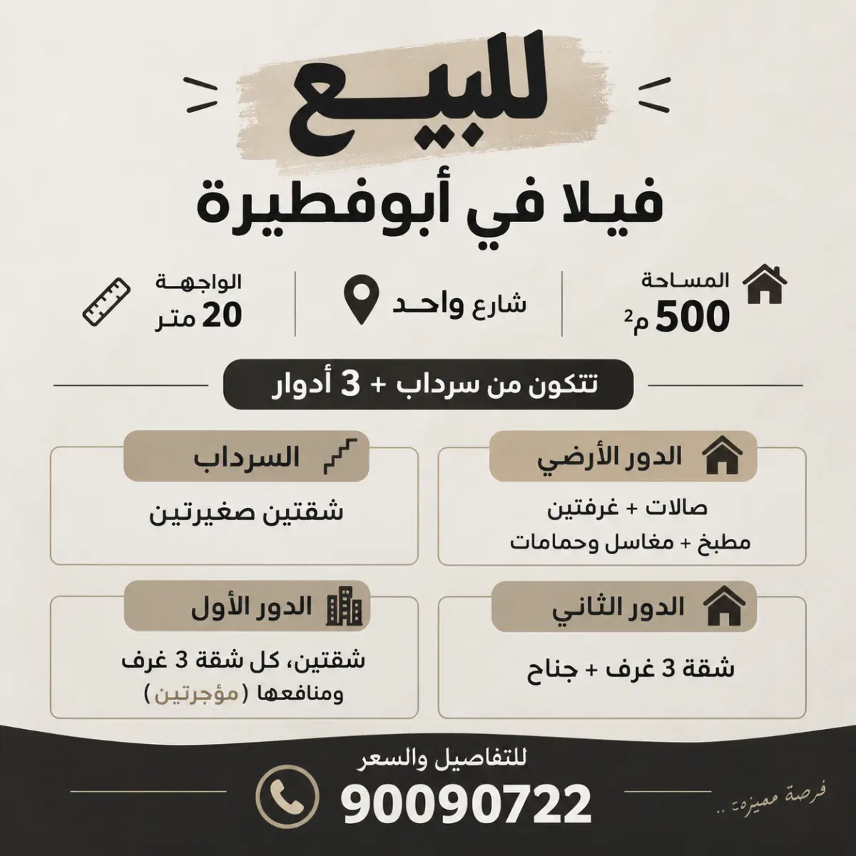 للبيع بيت في ابو فطيرة