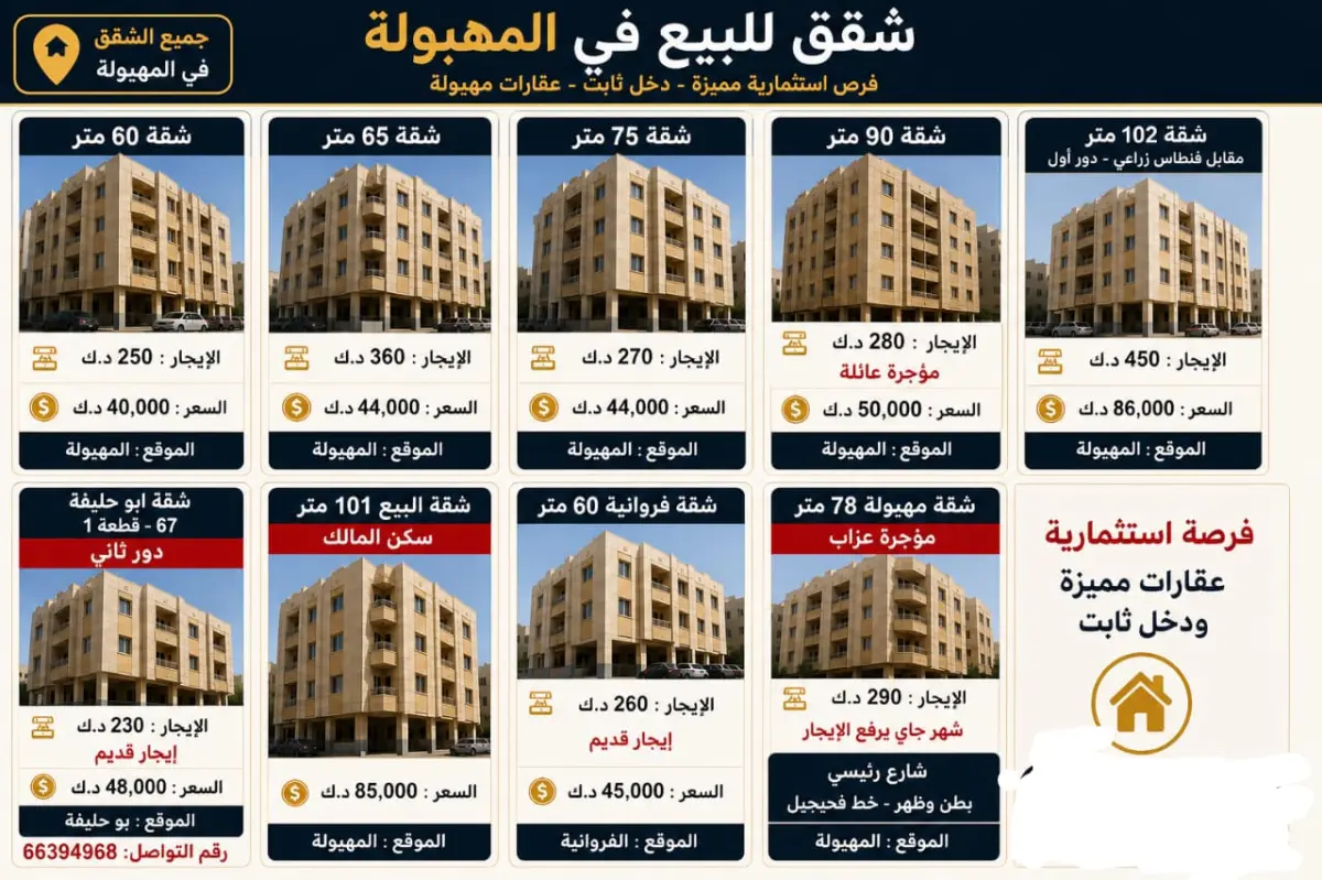 Sale Apartment in Abu Halifa