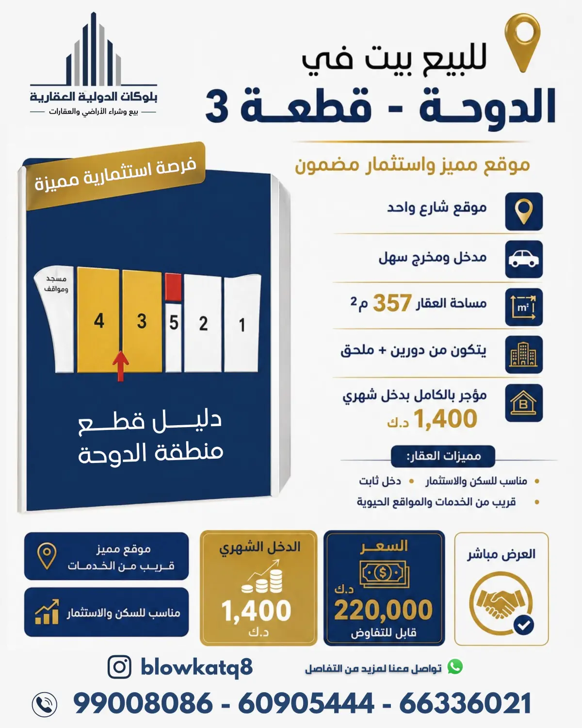 للبيع بيت في الدوحة